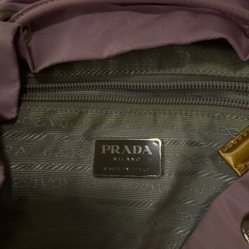 Prada Vintage Lavender Back Pack. Excellent Condition. 100% Authentic. - Picture 5 of 15